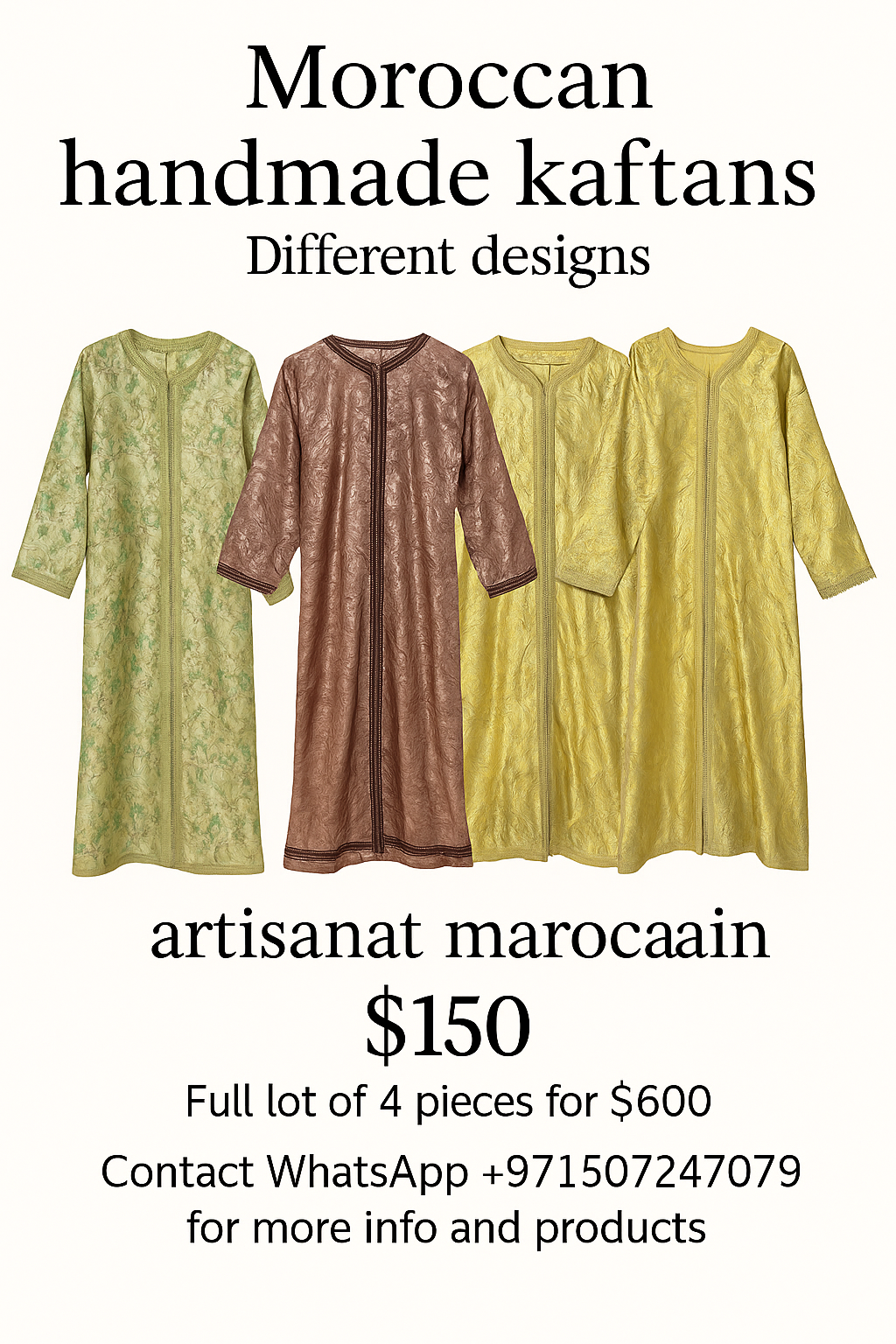 Moroccan handmade caftans